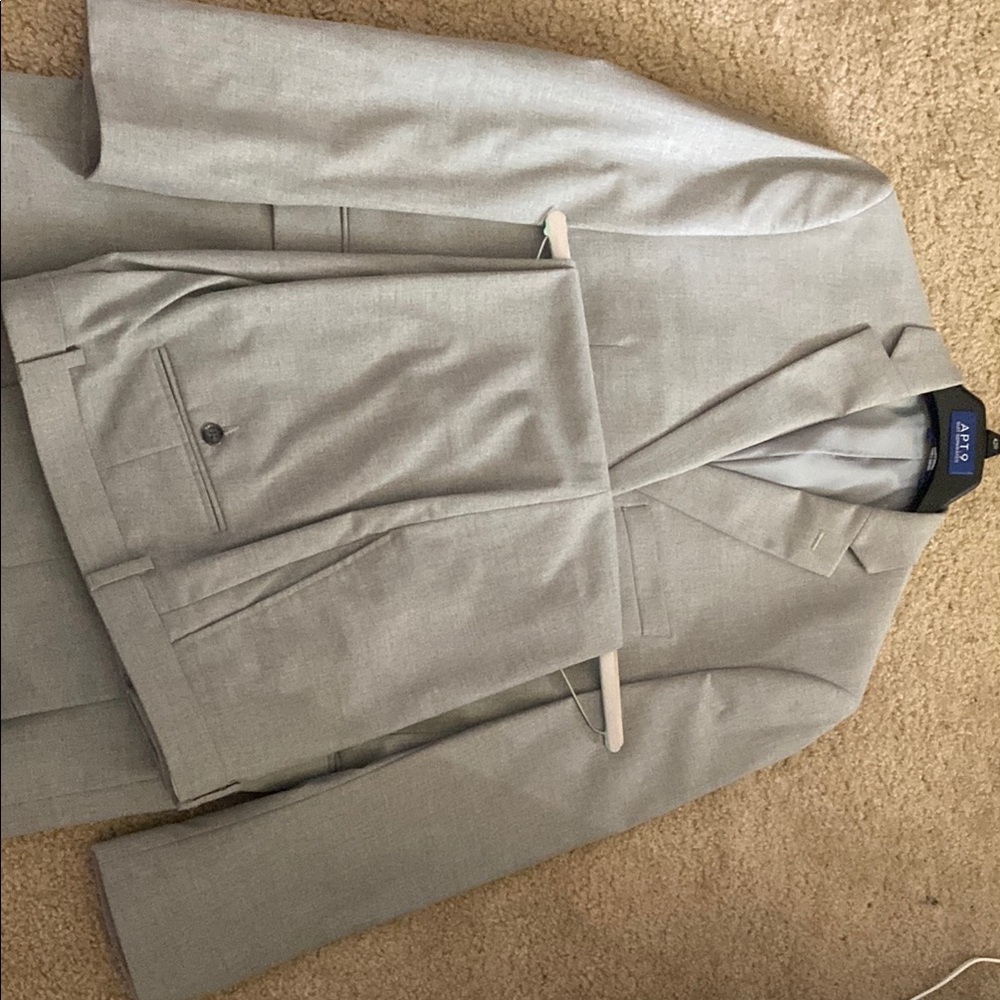 Banana Republic Gray Suit Classic Cut